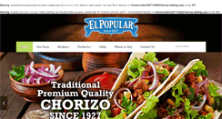 Desktop Screenshot of elpopularchorizo.com